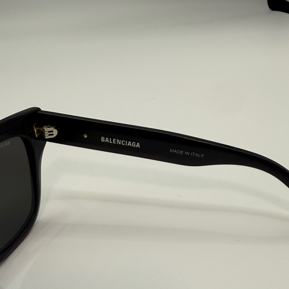 NEW Balenciaga Black Designer Sunglasses scratched style - Picture 5 of 10